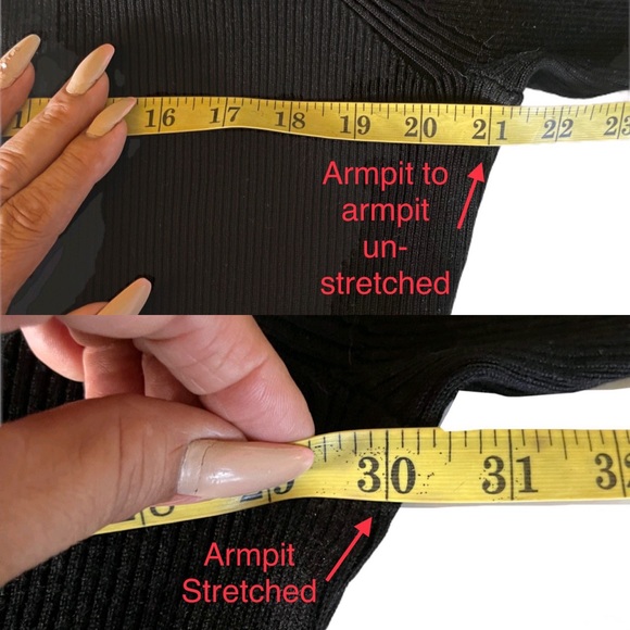 NINA LEONARD | Ribbed Knit Bell Sleeve Sweater Above- Knee Round Neckline Dress - Picture 13 of 16